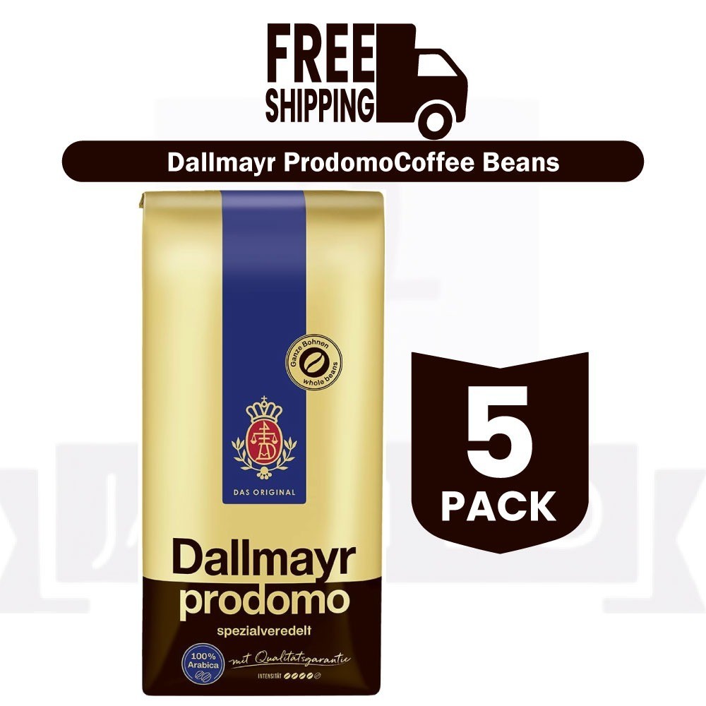 DALLMAYR PRODOMO Coffee Beans Top-Quality German Product 17.6oz – PACK OF 5