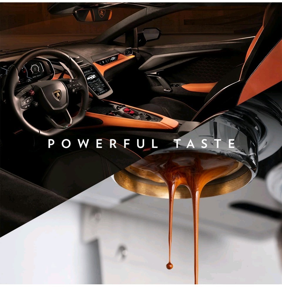 Lavazza Espresso Whole Bean for Automobili Lamborghini, Dark Roast, Arabica and