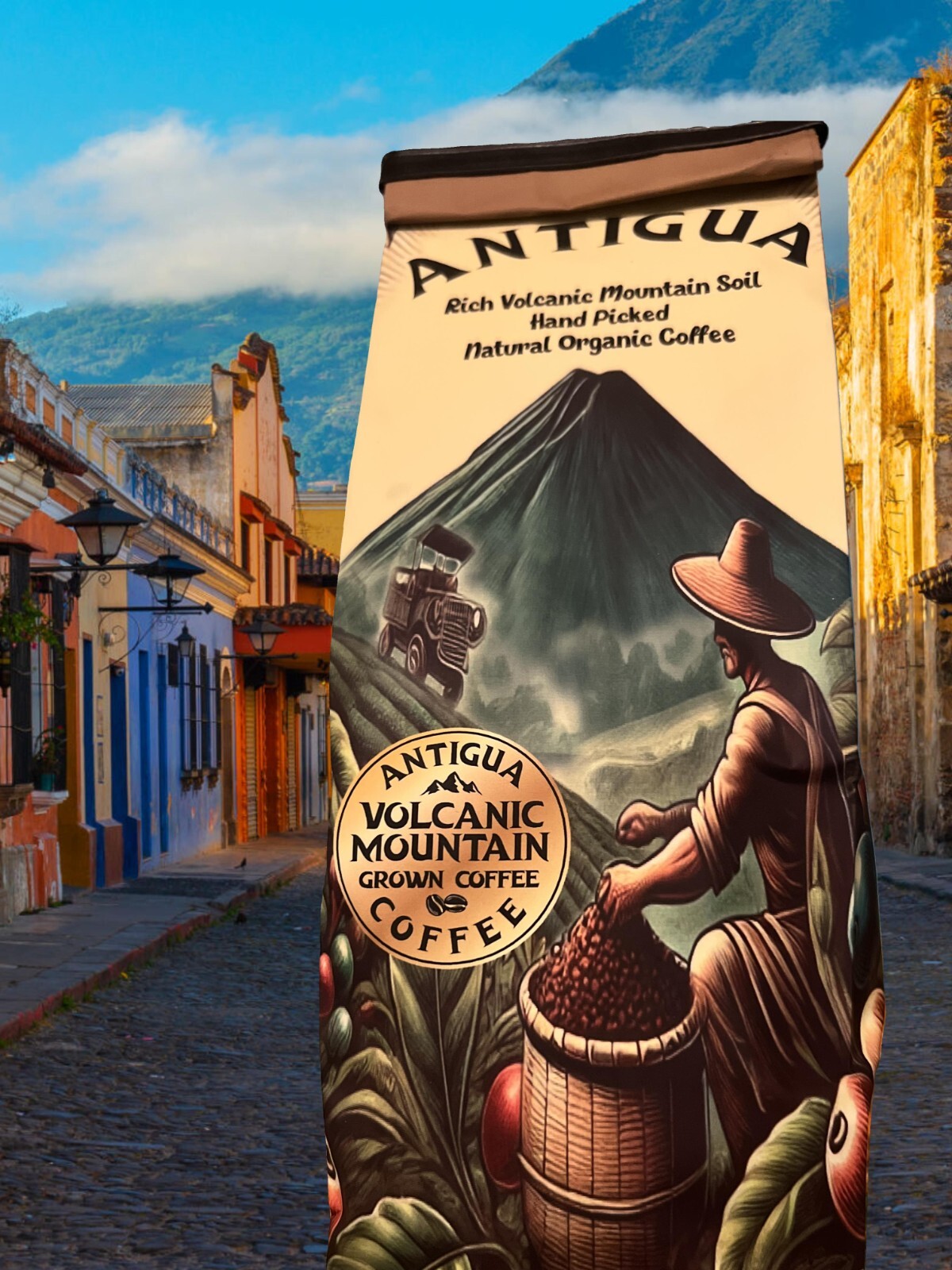ANTIGUA ORGANIC COFFEE LLC Natural Organic Low Acid Coffee Whole Bean