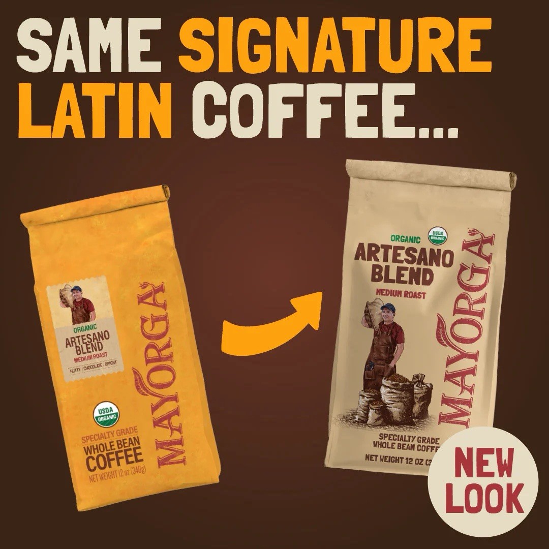 Mayorga Organic Coffee Artesano Blend Medium Specialty Grade Whole Bean 2 LB