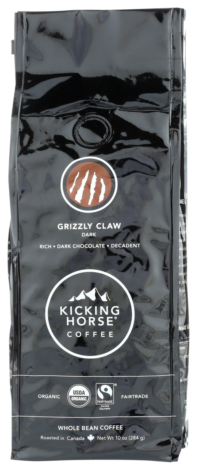 Kicking Horse Whole Bean Coffee Grizzly Claw Dark Roast 10 Oz 6 Pack