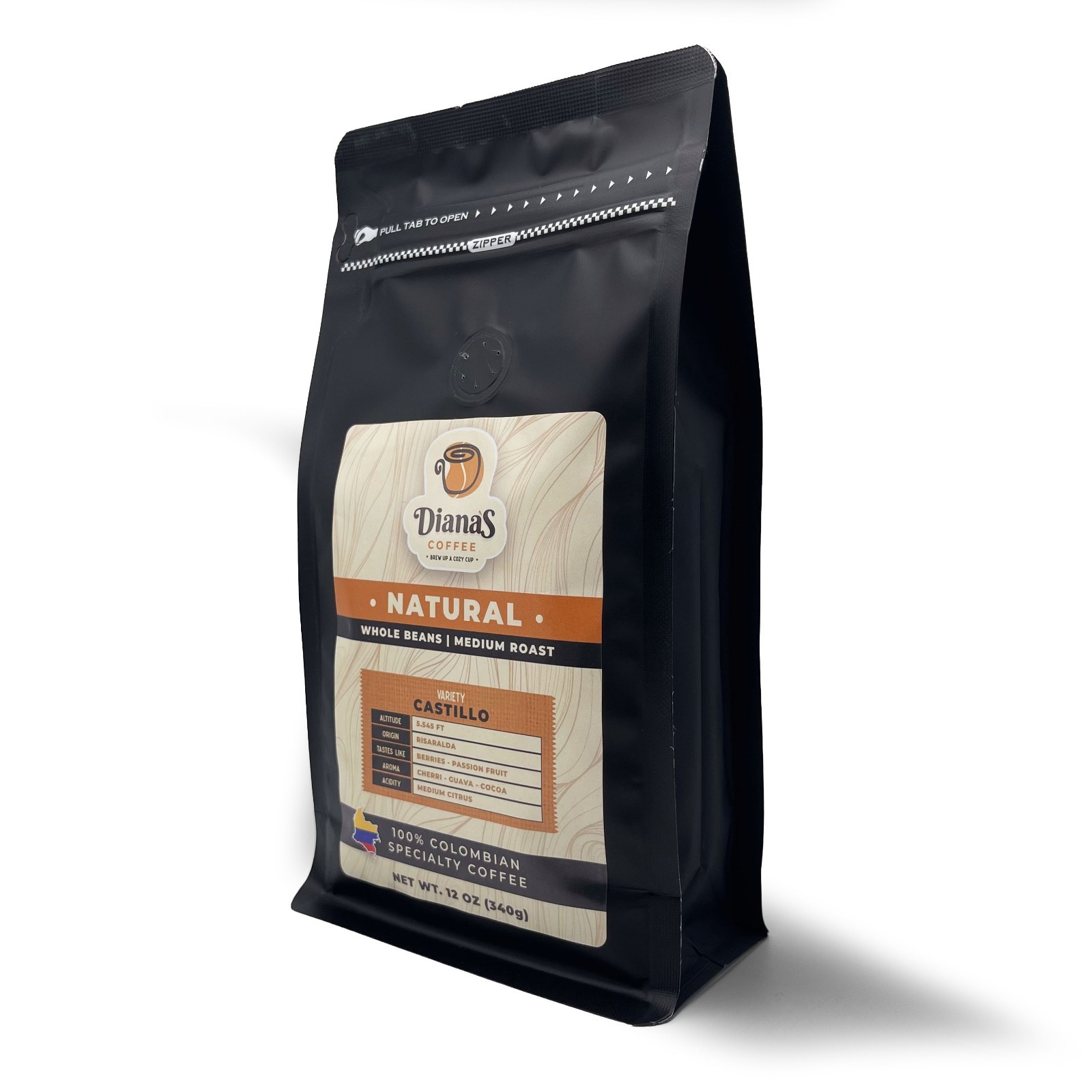 Diana’s Coffee | Original Specialty | Natural | Whole Bean | 12 oz (340g)