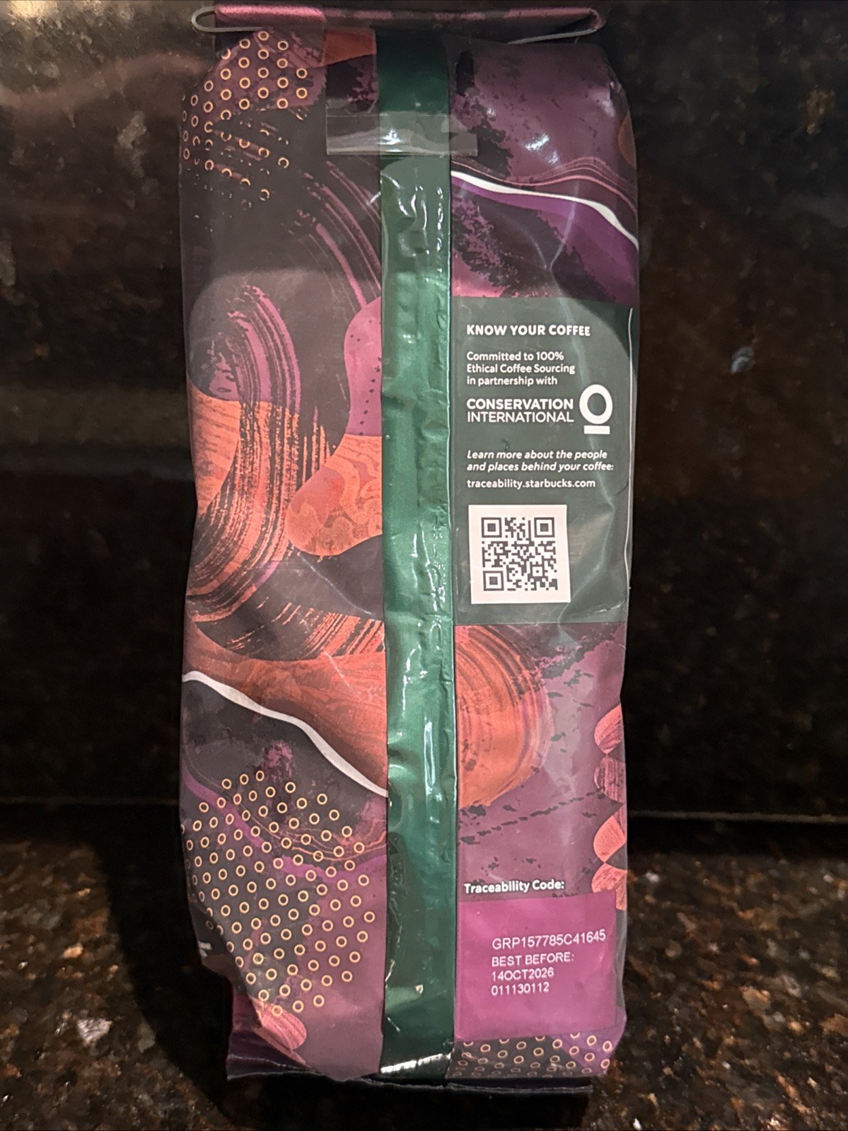 Starbucks Espresso Dark Roast Whole Bean Coffee 1lb / 16oz/453g