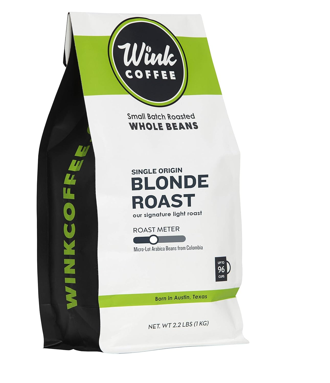Wink Blonde Roast Whole Bean Coffee, Large 2.2 Pound Bag, 100% Arabica Coffee…