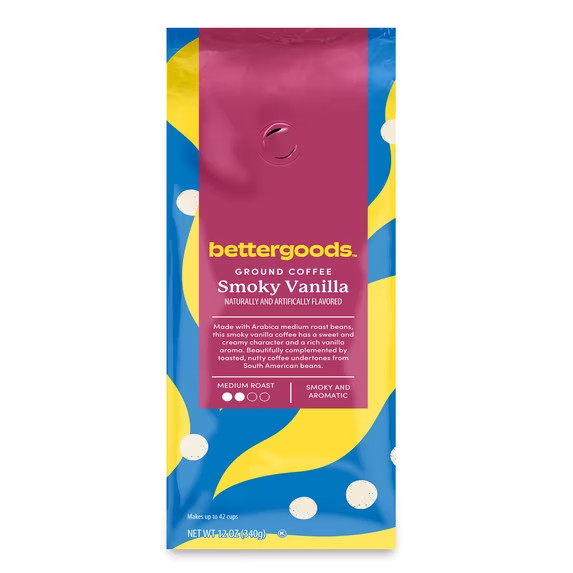 bettergoods Smoky Vanilla Ground Coffee Medium Roast Arabica 12 oz
