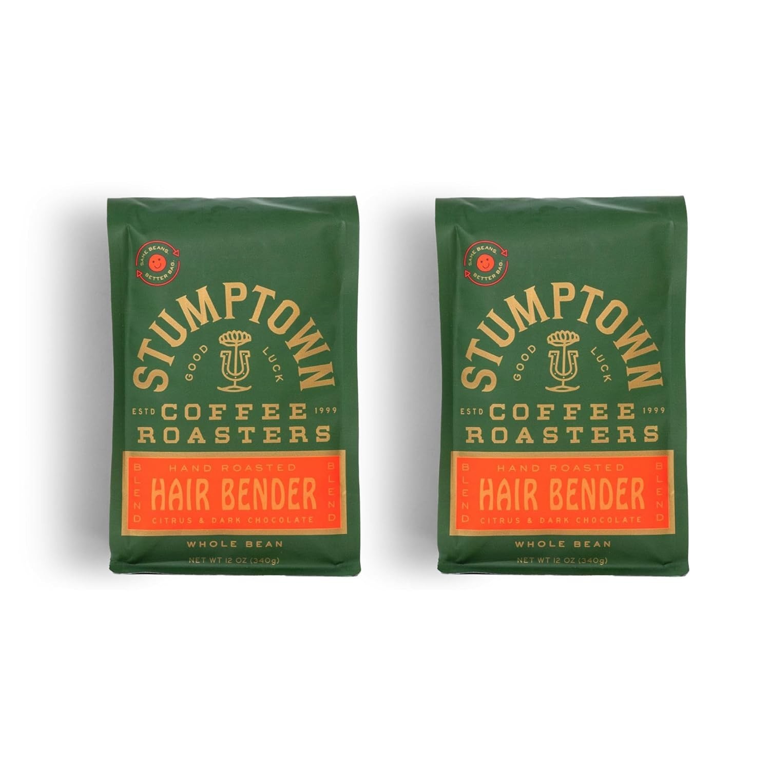 GMO-Free Hair Bender Whole Bean Coffee | Medium Roast, Citrus & Chocolate Notes