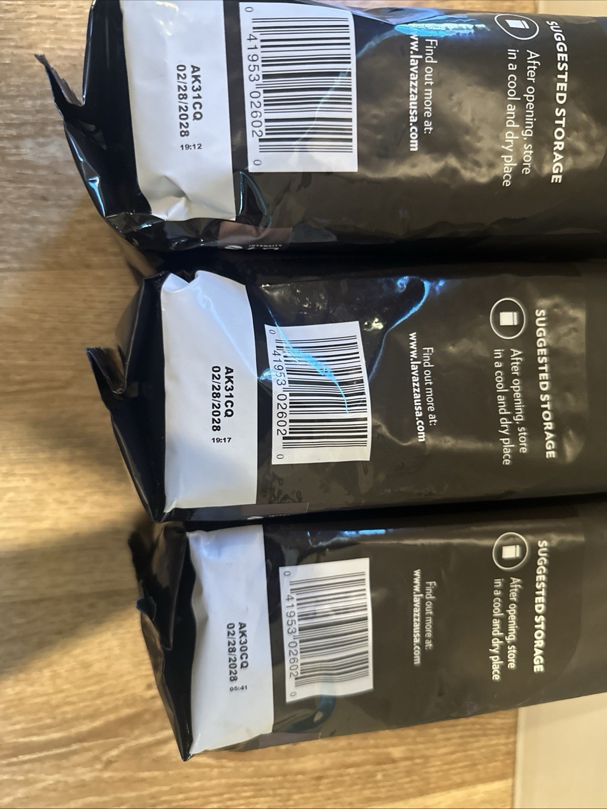 Lavazza Espresso Whole Bean Coffee Medium Roast 100% Arabica 2.2 lb Bag 3 Pack