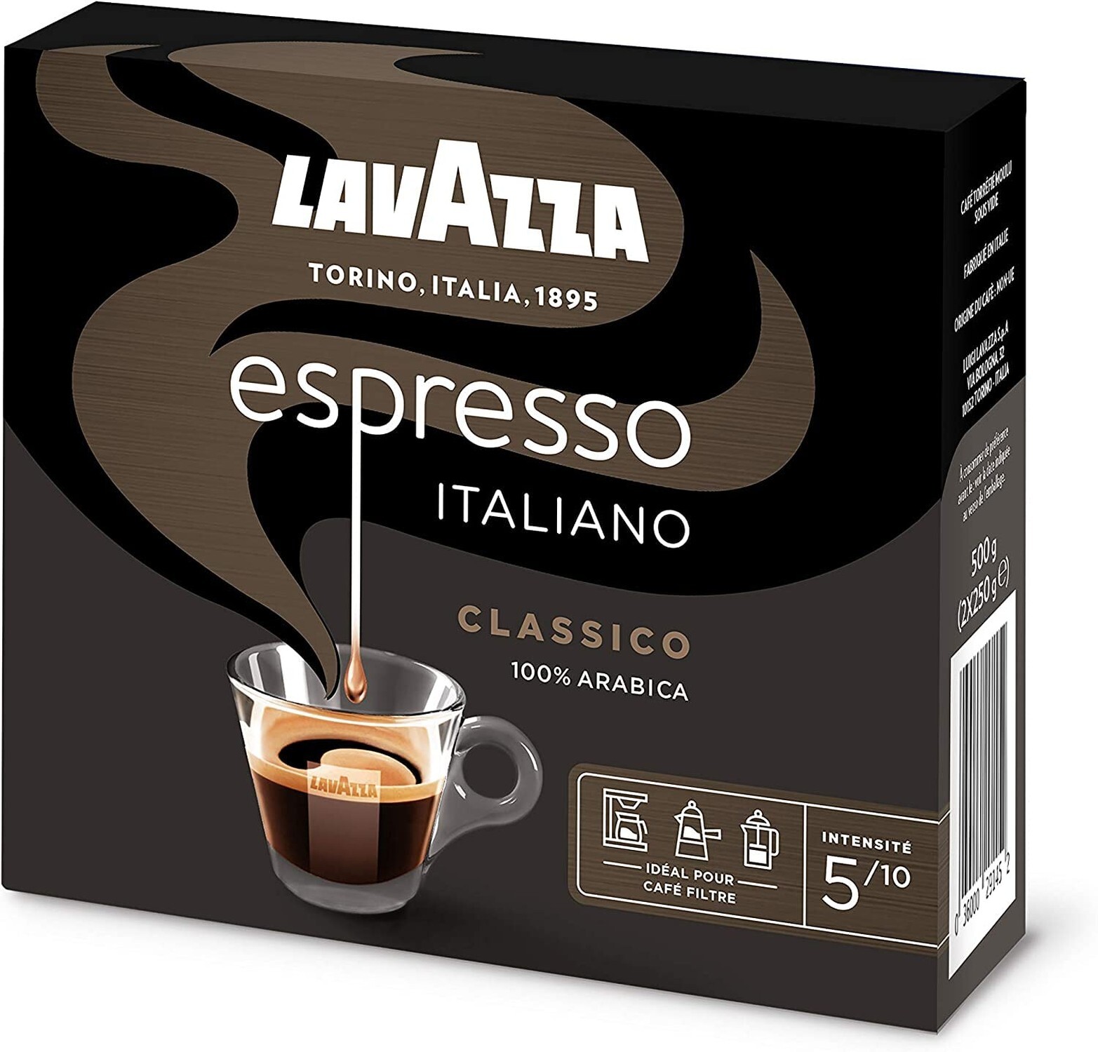 Lavazza Espresso Italiano Ground Coffee, 100% Arabica, 20 Oz Soft Bag, Espres…