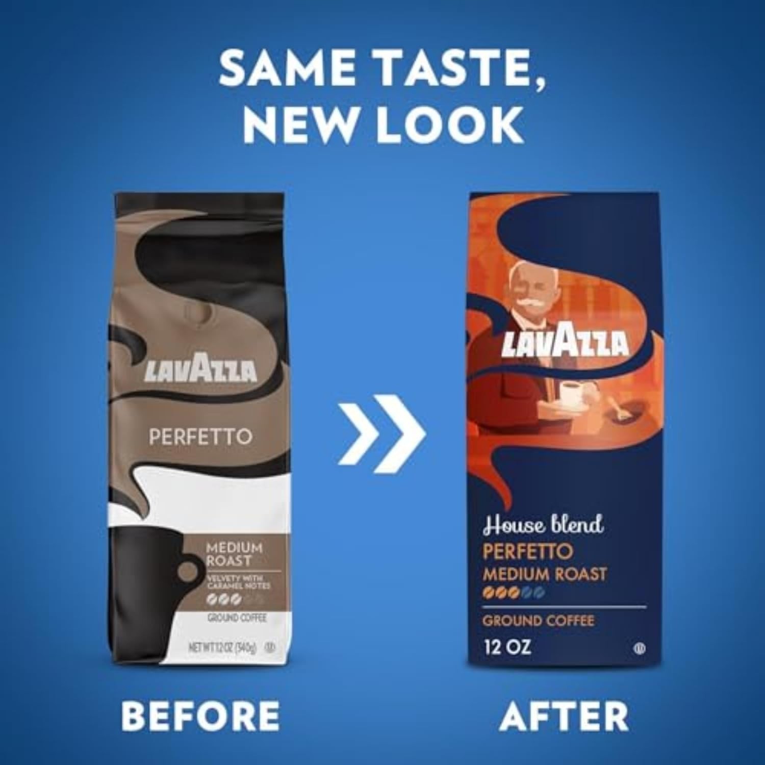 Lavazza House Blend Perfetto Whole Bean Coffee 12Oz Bag, Medium Roast, Full-Bodi