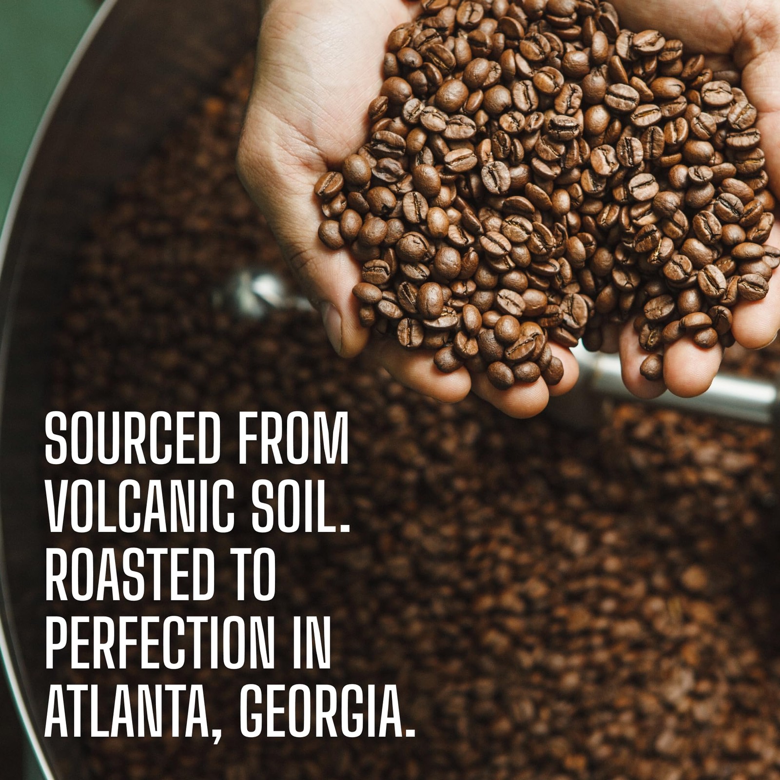 Volcanica House Decaf Coffee Whole Bean Swiss Water Processed 16 Ounce