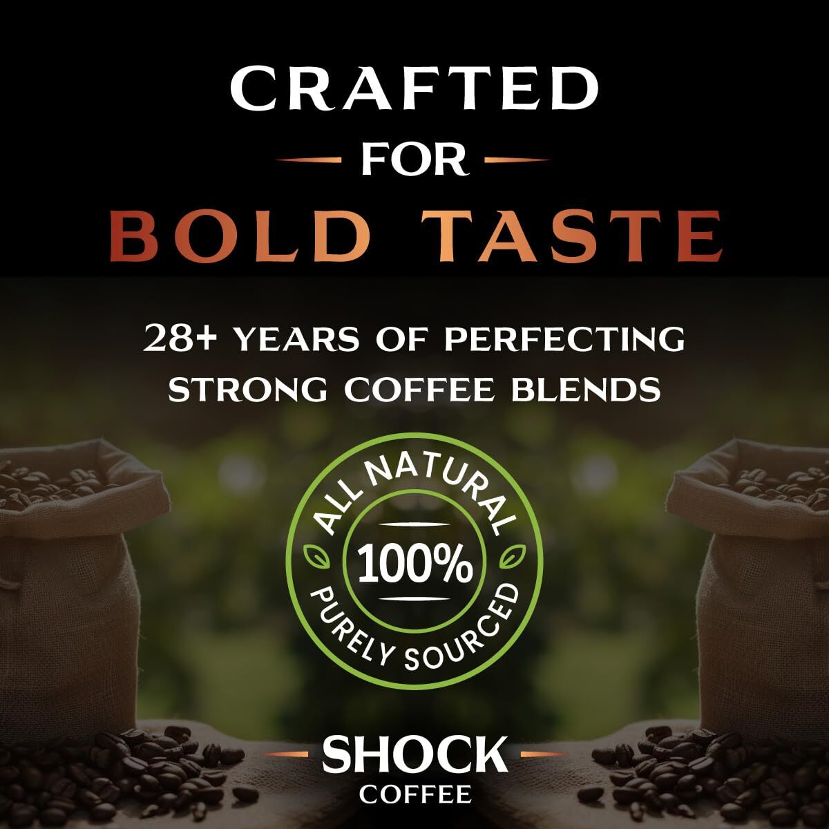 Coffee Whole Bean The Strongest Caffeinated All-Natural Coffee Up to 50% more…