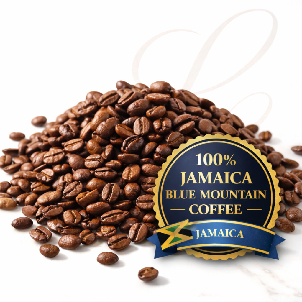 Jamaica Blue Mountain Coffee, 20 x 1 lb Bags, Roasted (Medium or Dark) or Green