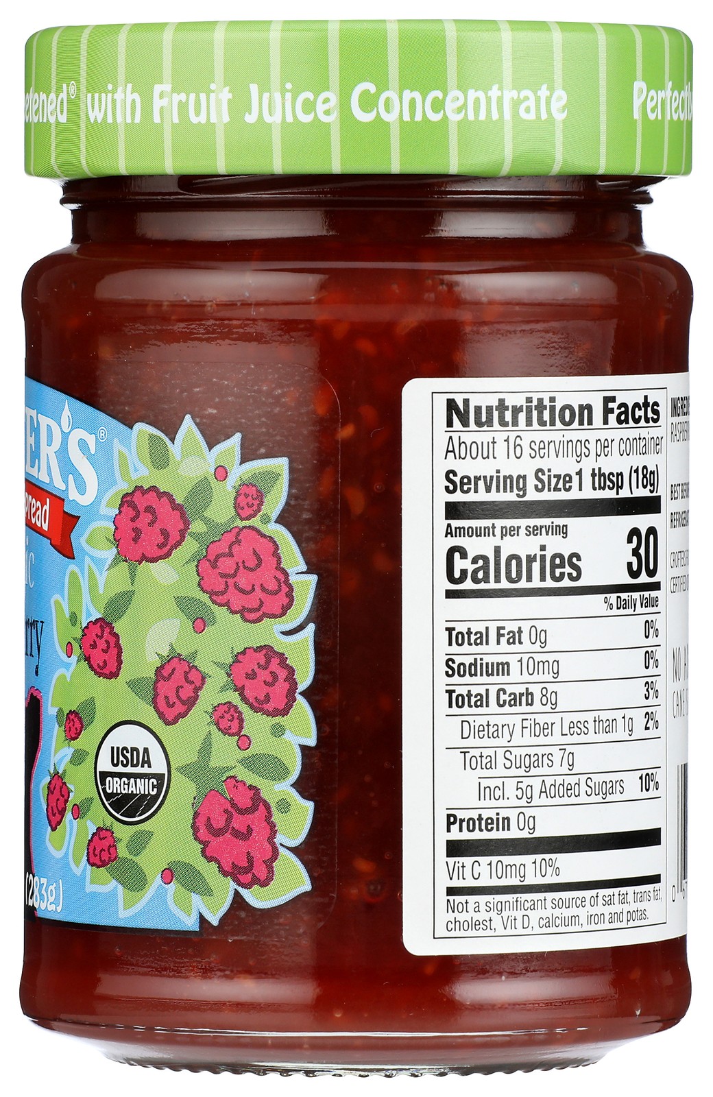 Crofter’S Raspberry Organic Fruit Spread 10 Oz Jar 6 Pack