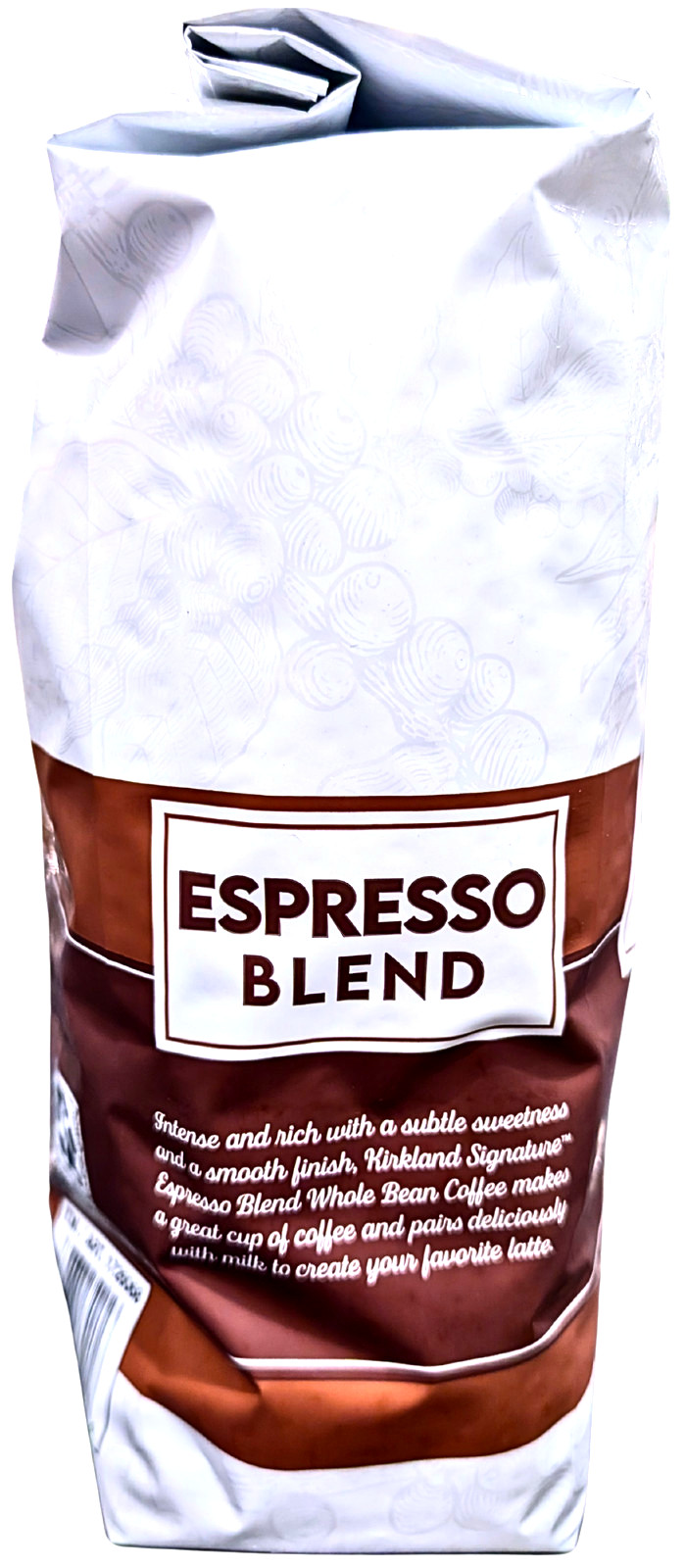 Kirkland Signature Espresso Blend Whole Bean Coffee Dark Roast 2.5 Lbs EXP 02/27