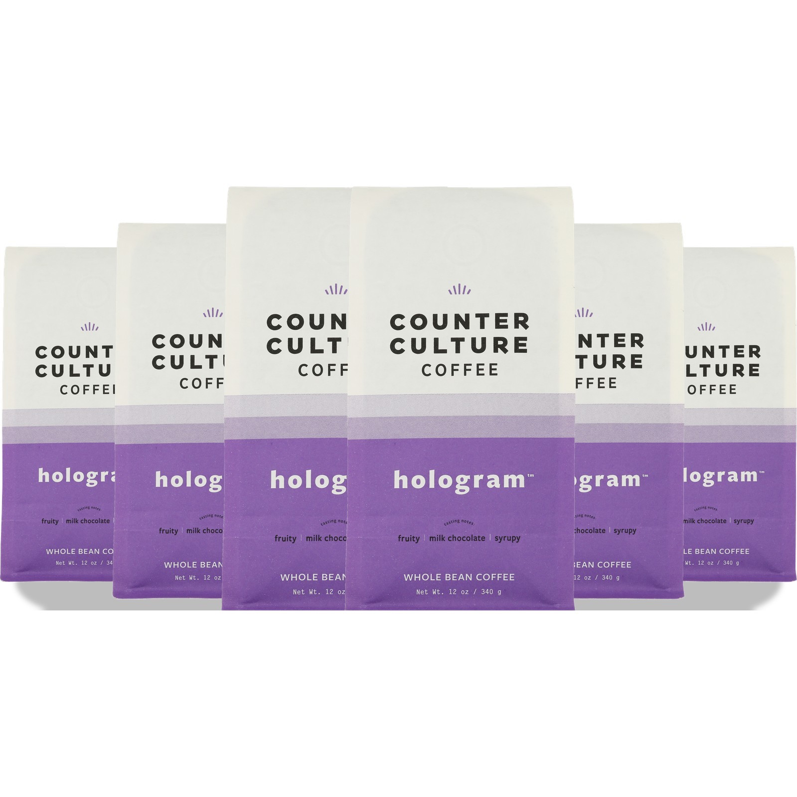 Counter Culture 12 Oz Whole Bean Hologram Coffee 6 Pack