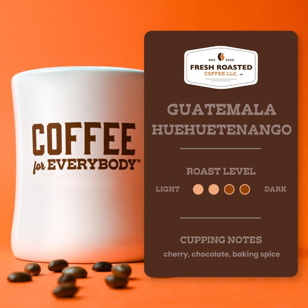 2 LB 32 Oz Guatemala Huehuetenango Medium Roast Kosher Whole Bean Coffee