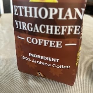 ETHIOPIAN YIRGACHEFFE Whole Beans coffee, medium roast, single origin,100% Ar…
