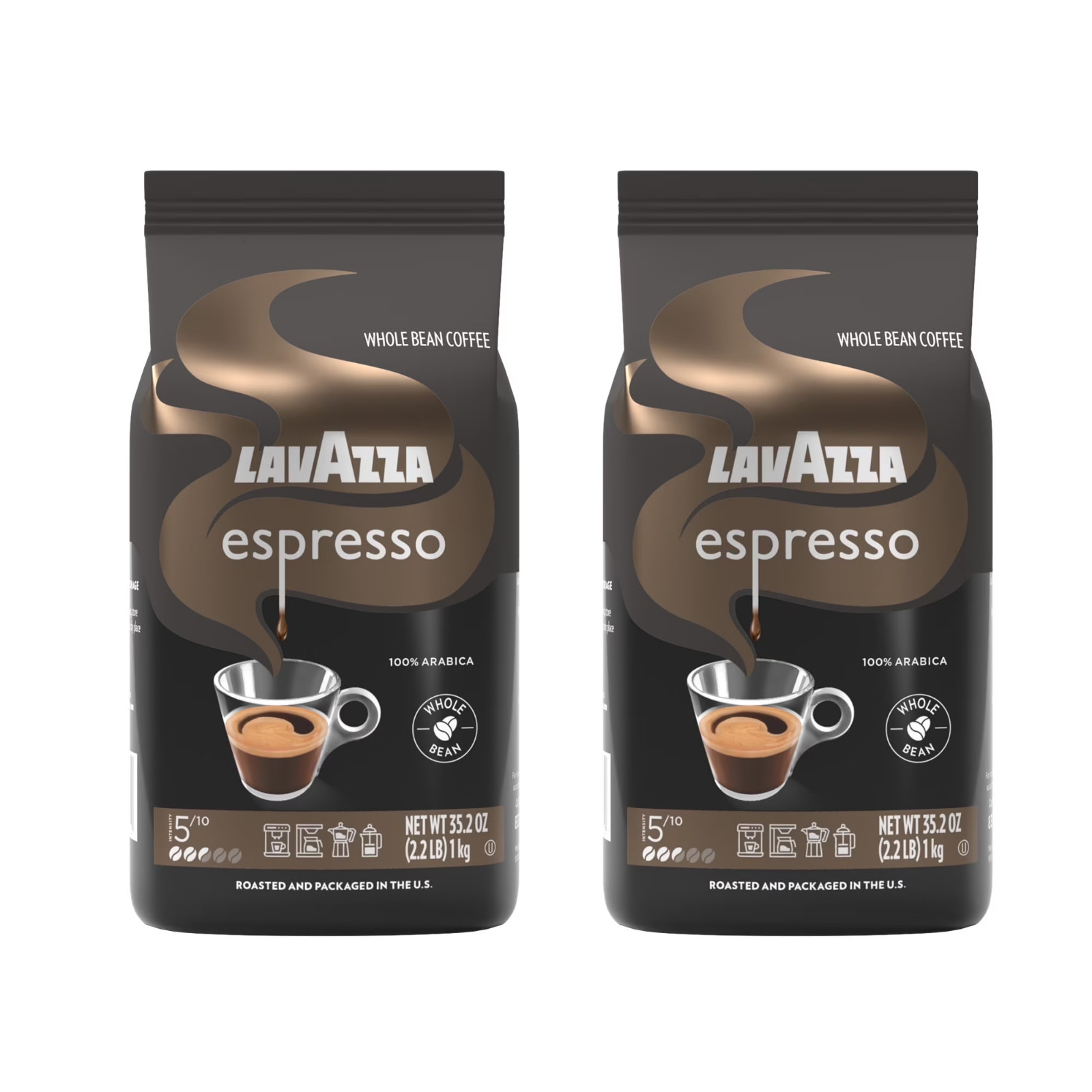 Lavazza Espresso Whole Bean Coffee, Medium Roast (2 packs, 3 packs) NEW