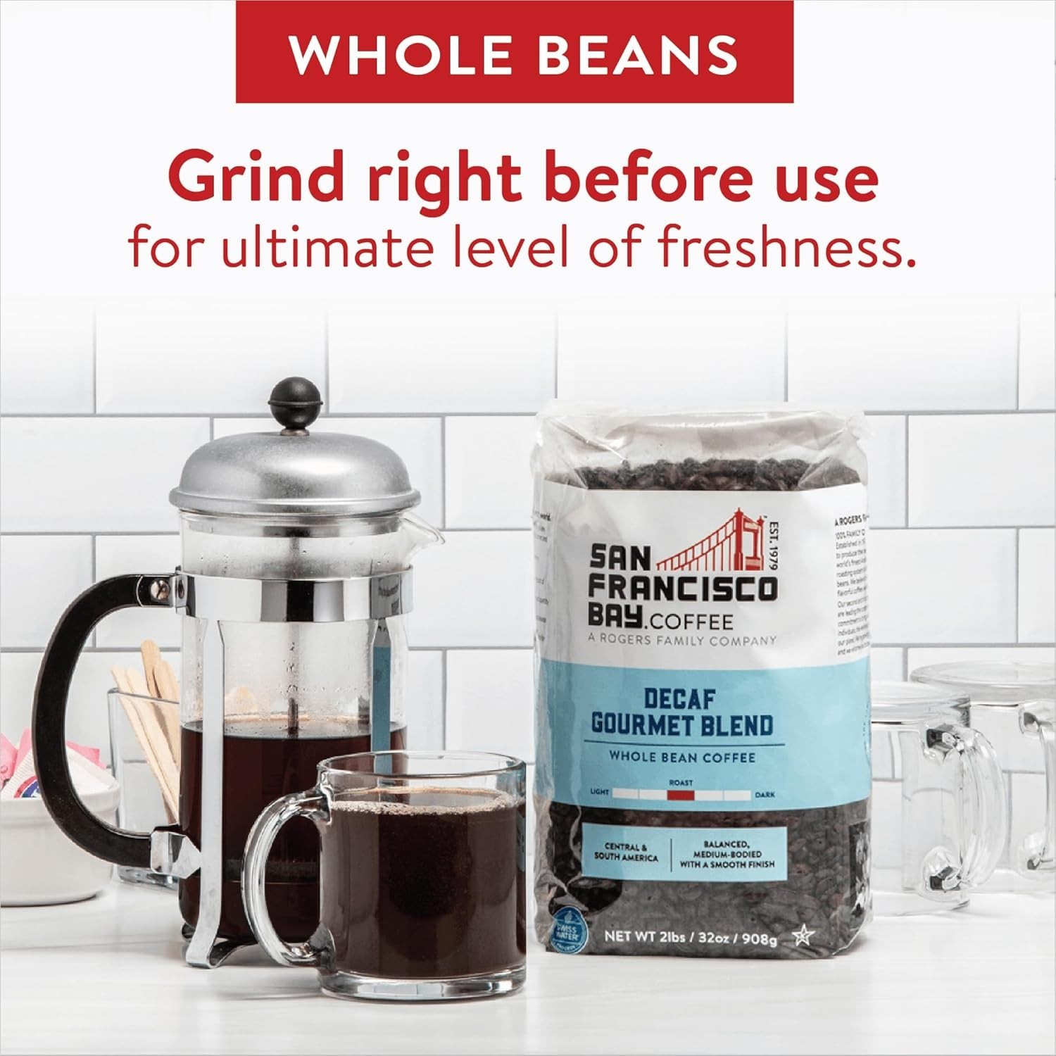Swiss Water Processed Decaf Coffee Beans – Gourmet Blend