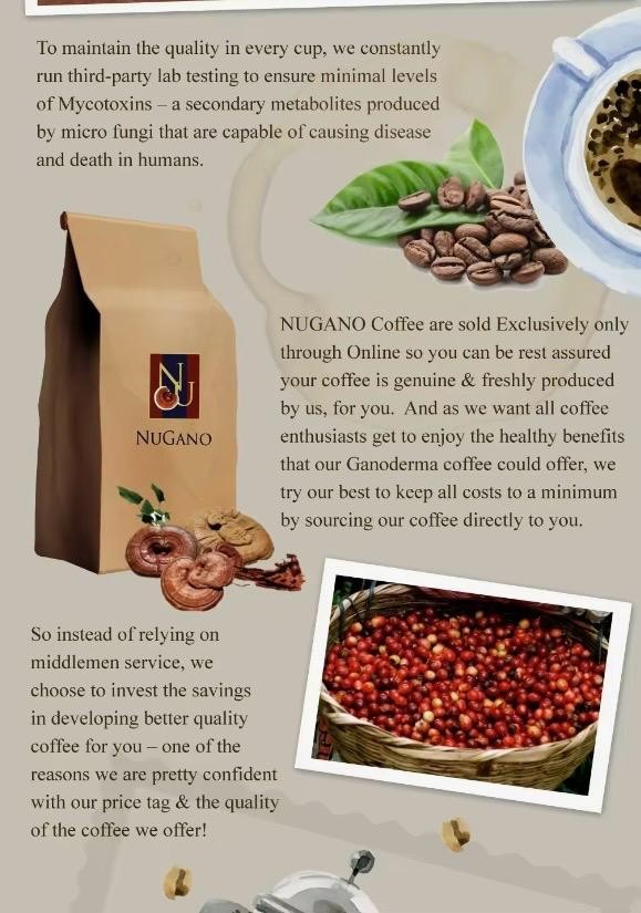 NUGANO Gourmet Black Coffee with Ganoderma (3 box)