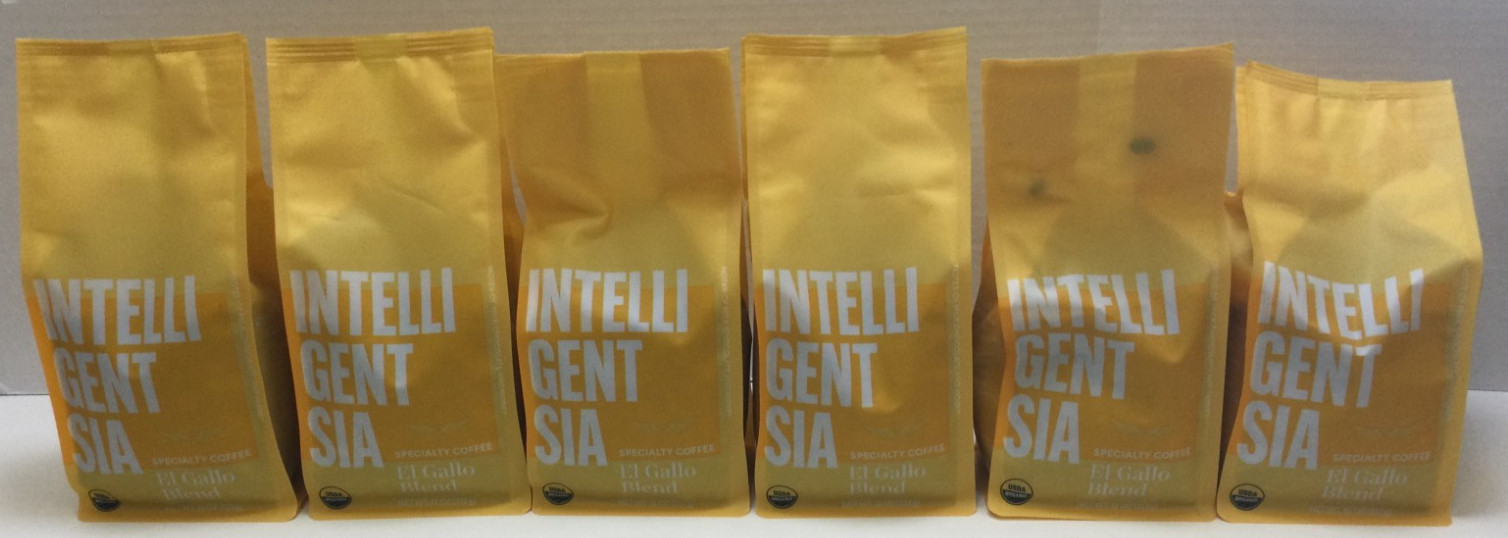 Intelligentsia El Gallo Blend Whole Bean Coffee, Light Roast, EXP 12/25/25 (6PK)
