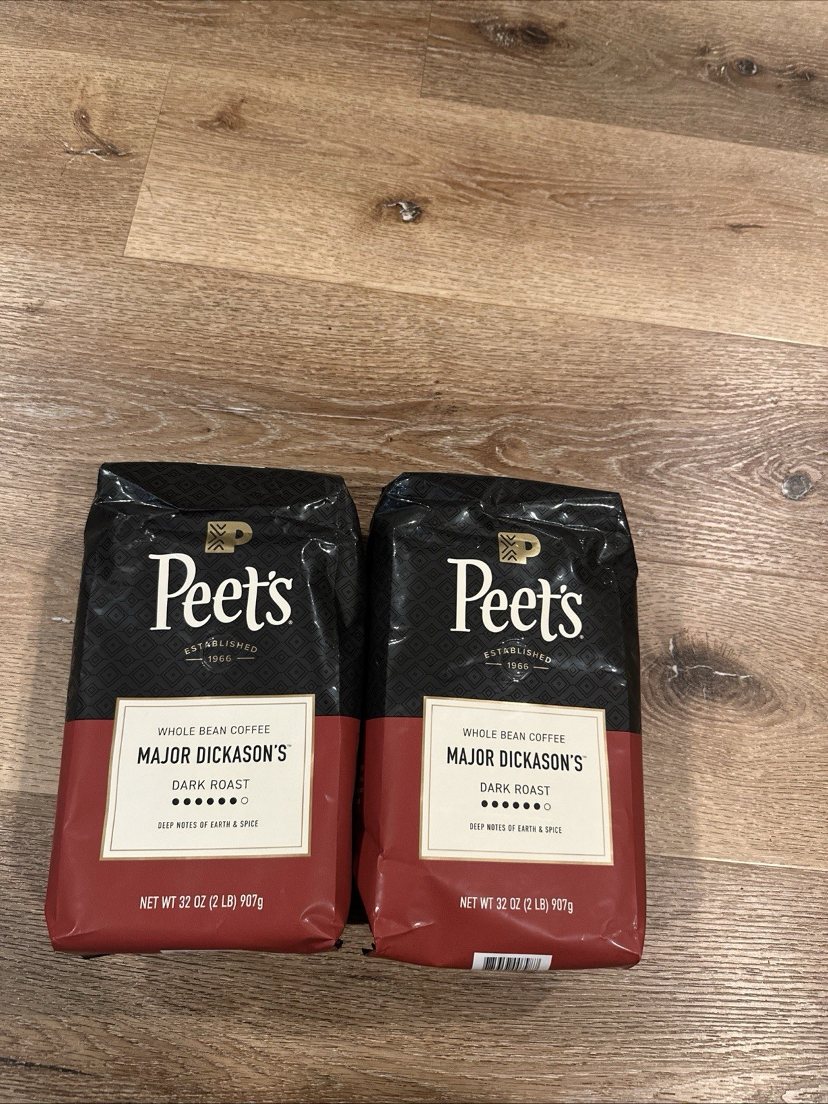 4 Pounds Peet’s Major Dickason’s Blend Dark Roast Whole Beans