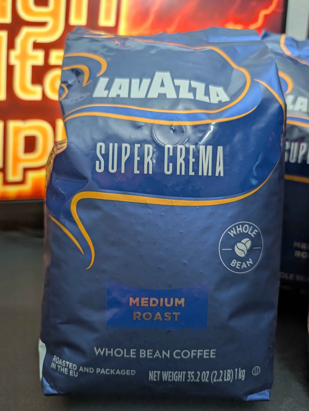 Lavazza Super Crema Whole Bean Coffee Medium Espresso Roast, Single 2.2 Lb✅✅✅