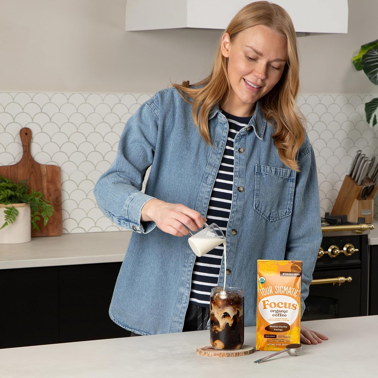 Four Sigmatic Dark Roast Organic Whole Bean Coffee | Gourmet Nootropic Mushroom