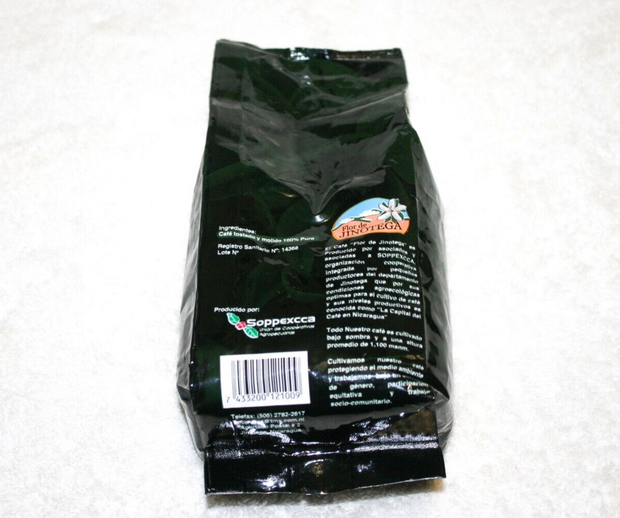 1 lb Flor de Jinotega Nicaragua Ground Medium Roast Coffee Arabica