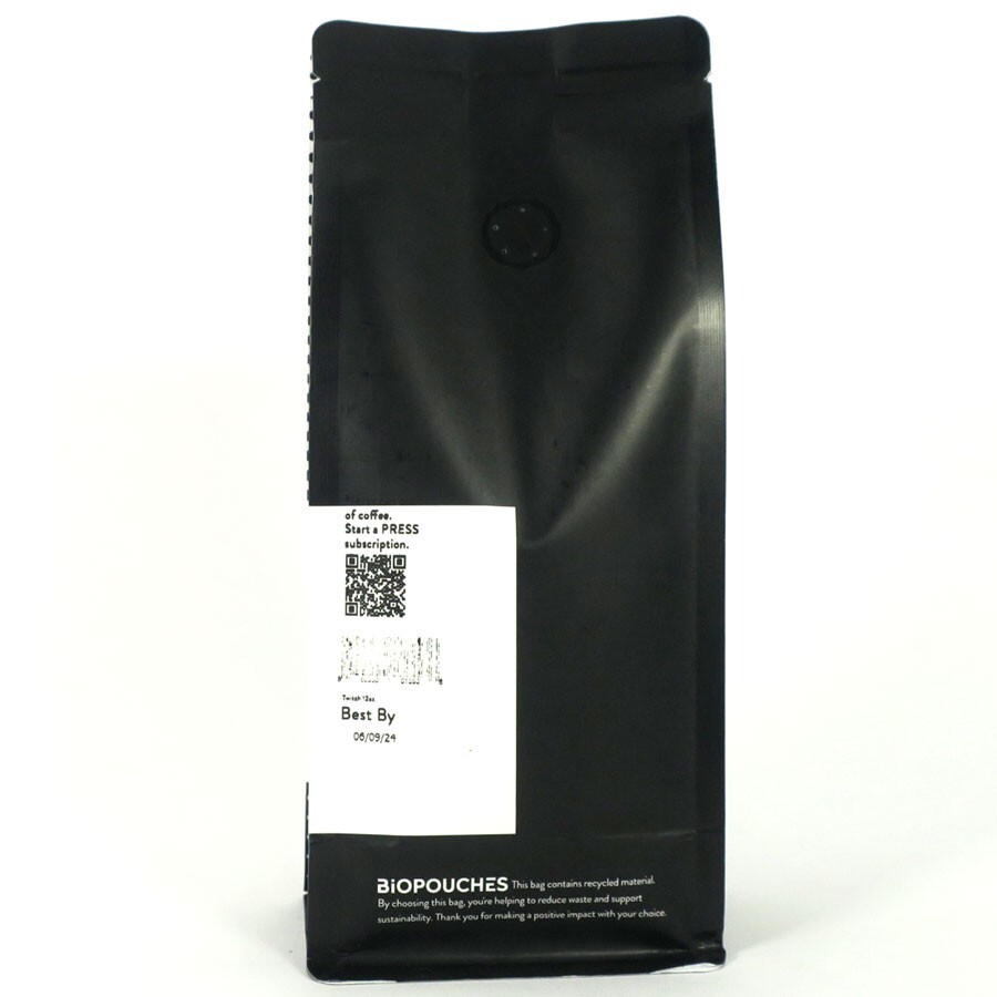 Press Twitch Espresso, Cherry, Dark Chocolate, Sweet, Whole Bean Coffee 12 oz