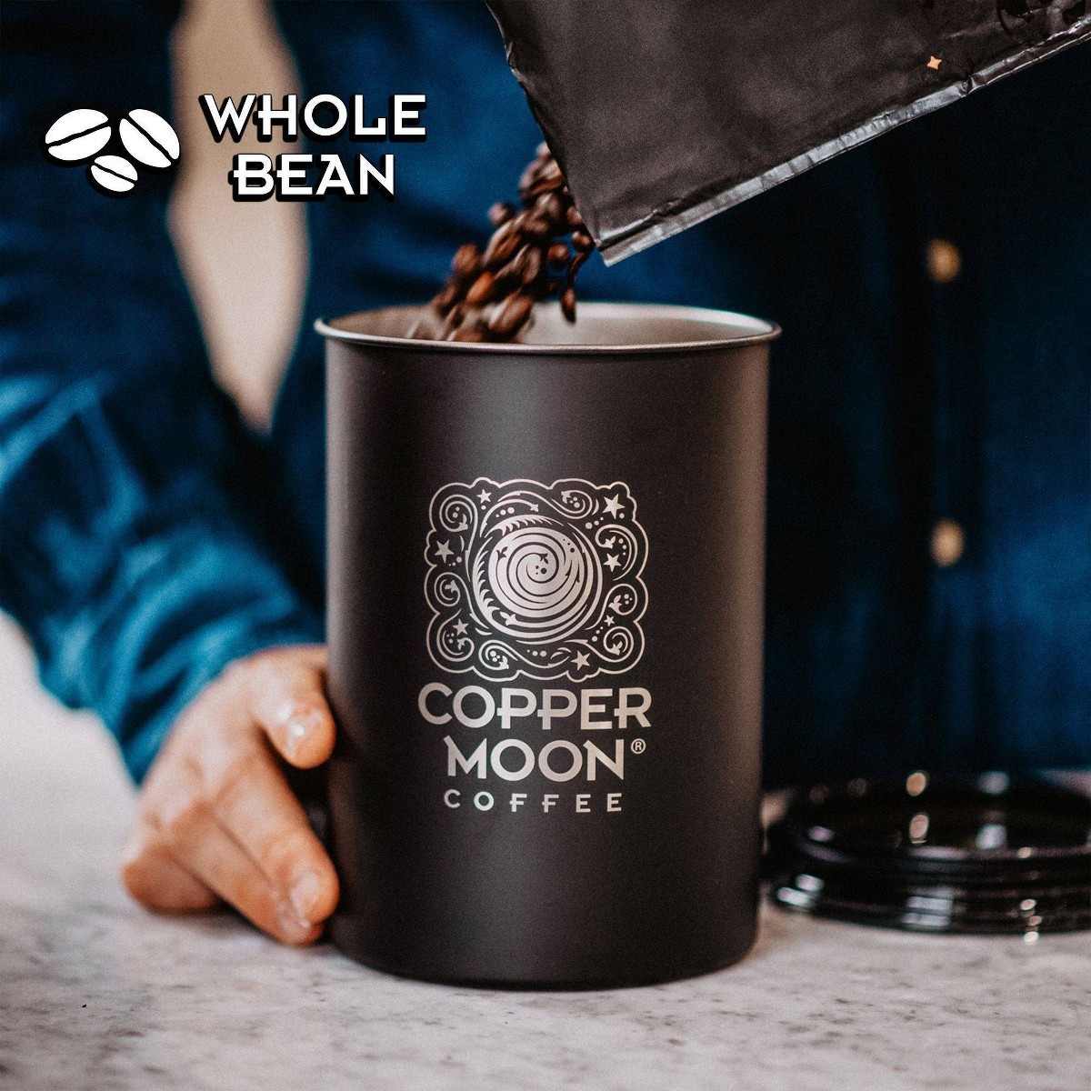 Copper Moon Sumatra Blend Dark Roast Whole Bean Coffee – 2lb