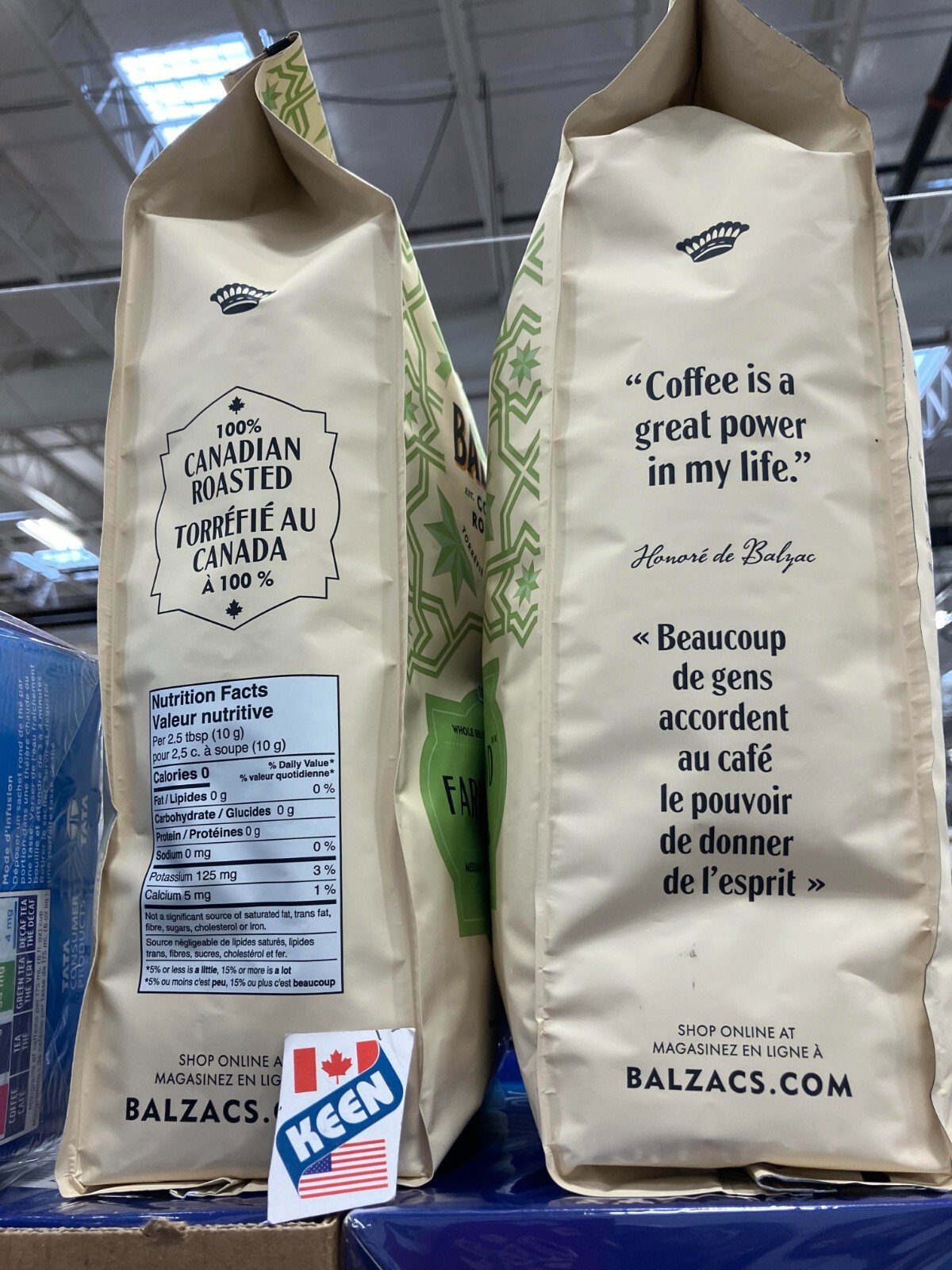 AiWaWa CA, Balzac’s Farmers Blend Whole Bean Coffee, 907 g/ 2 LB