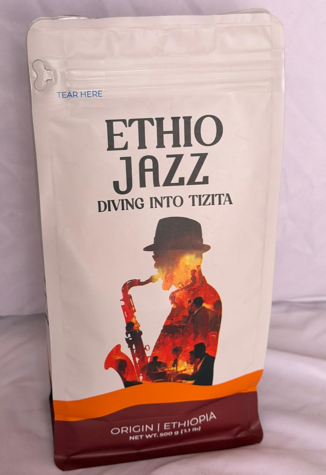 Ground Freshly Roasted Ethiopian Coffee Yedesta Buna Ethio Jazz 500g/1.1lb