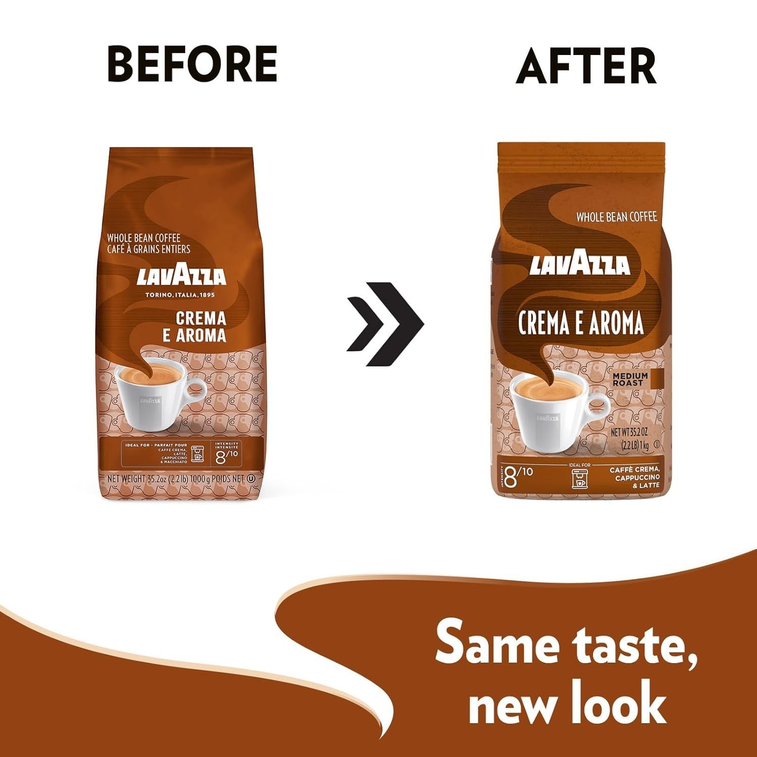 Sourced Global Crema E Aroma Coffee – 2.2 lb Whole Beans with Earthy Flavors