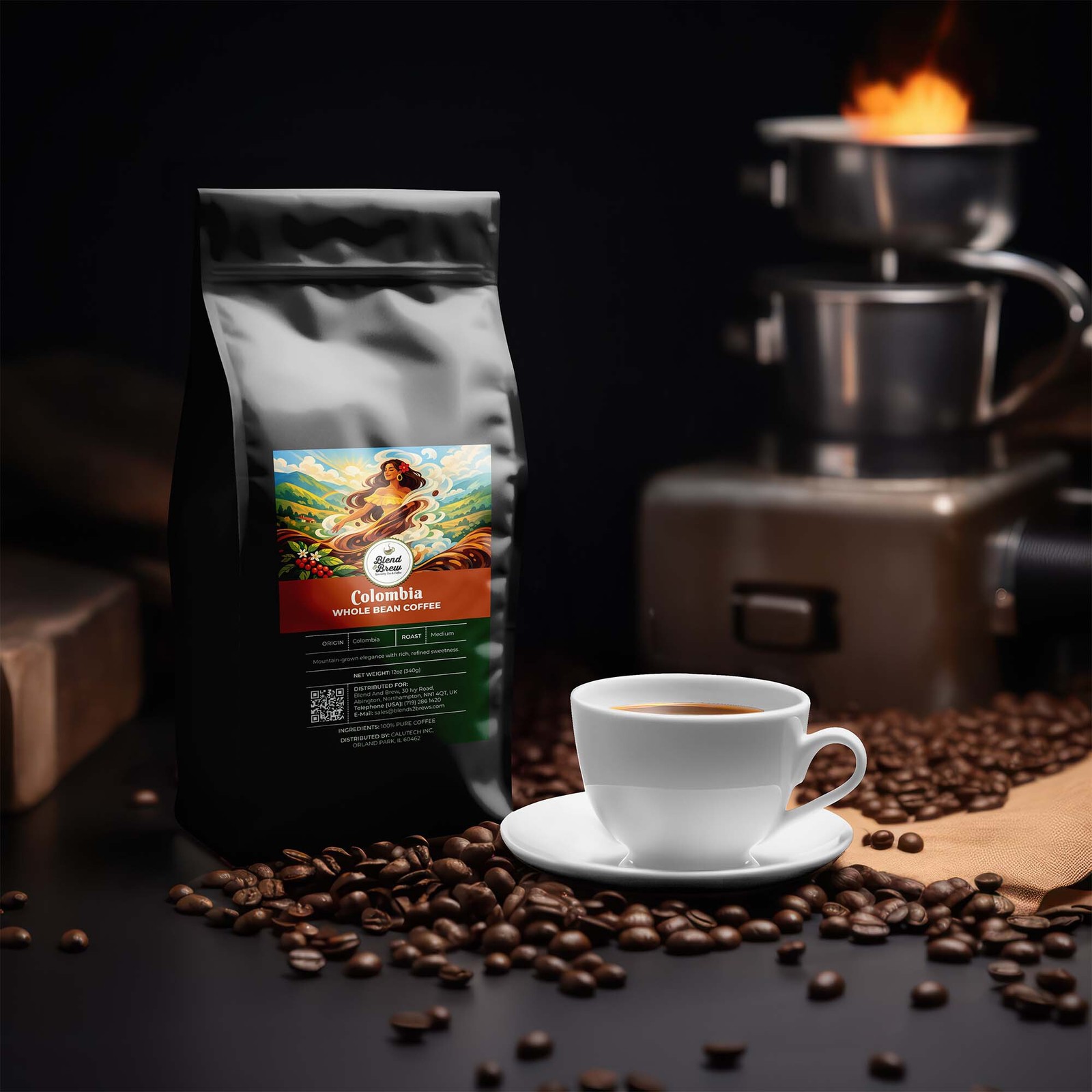 Colombia Coffee, Whole Bean or Ground, 12oz to 5lb