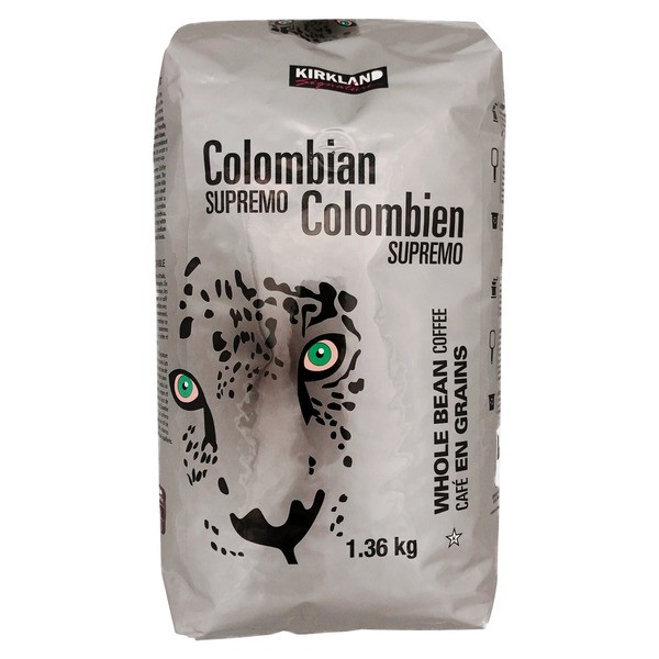 Kirkland Signature 100% Colombian Coffee Supremo Bean Dark Roast-Fine Grind (Fam