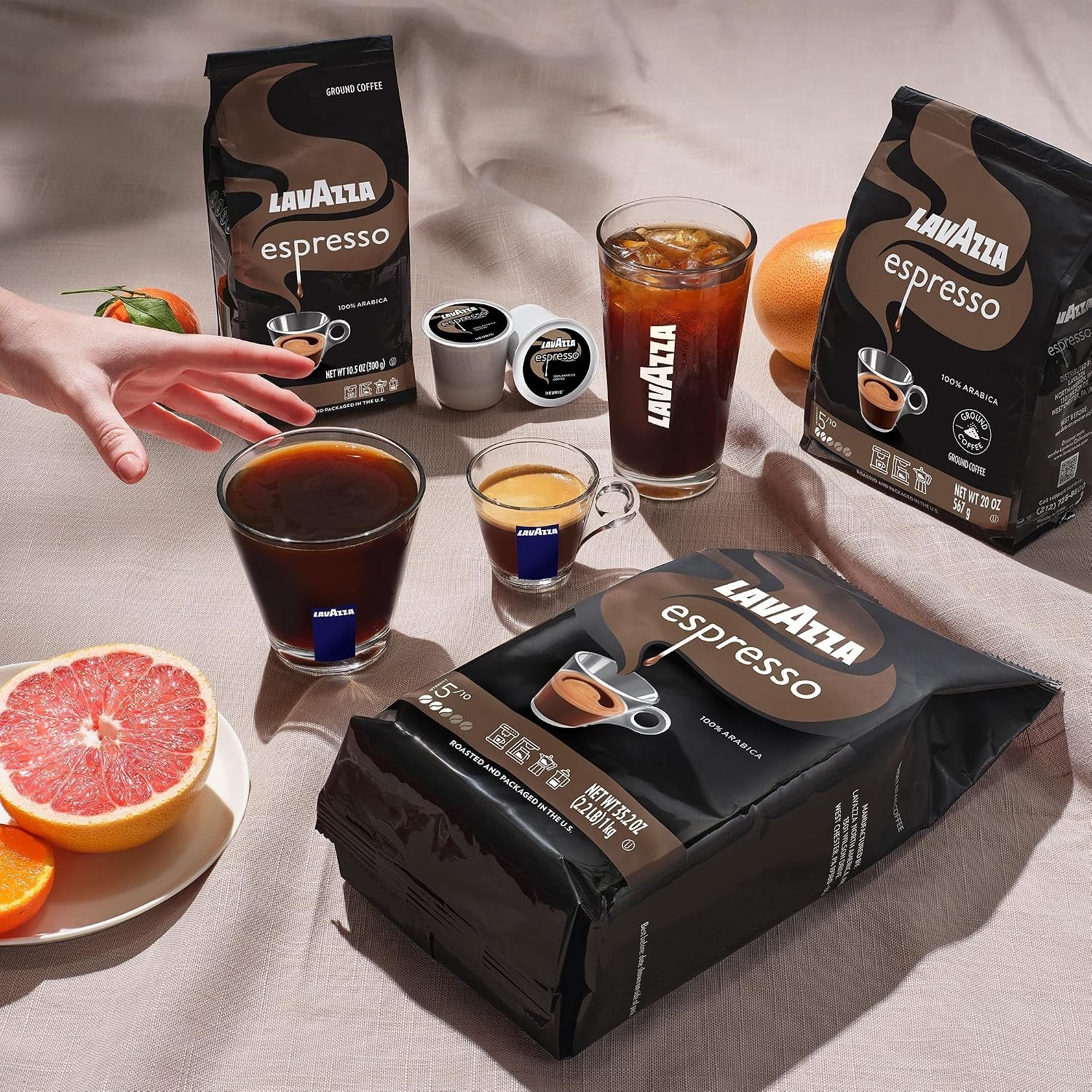 Lavazza Espresso Whole Bean Coffee Medium Roast, 100% Arabica 2.2 lb Bag Pack-1
