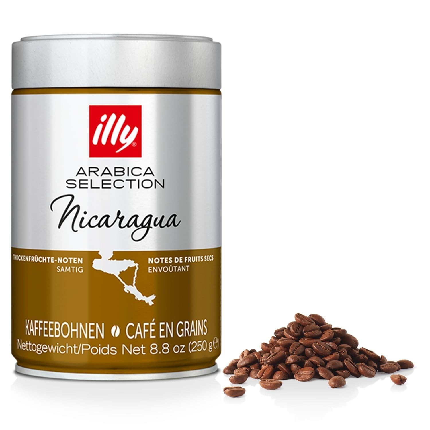 illy Arabica Selections Nicaragua Whole Bean Coffee, 8.8 Ounce (Pack of 1)