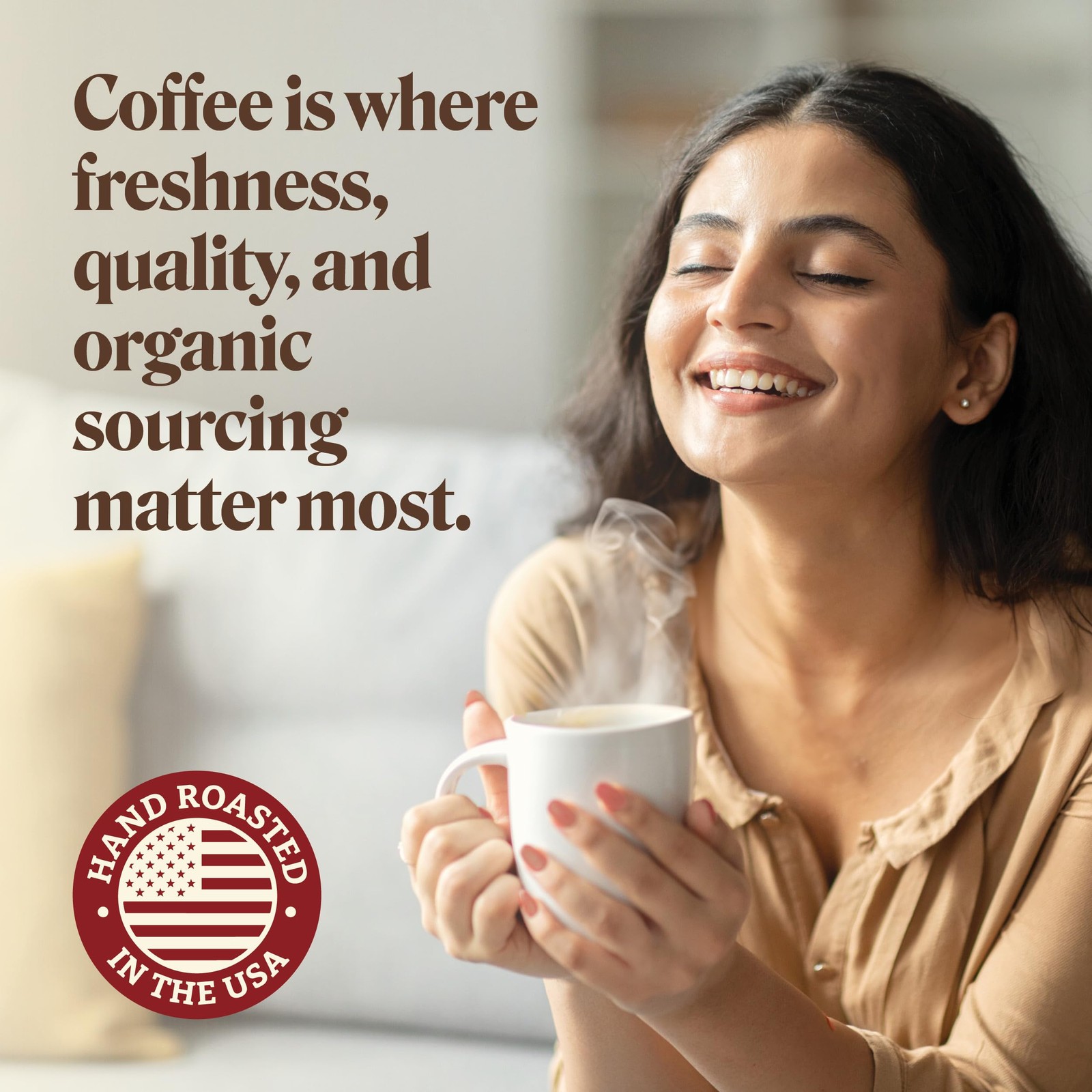 Organic Whole Bean Coffee, Peruvian Andes Gold, Medium Roast, USDA Organic, 1…