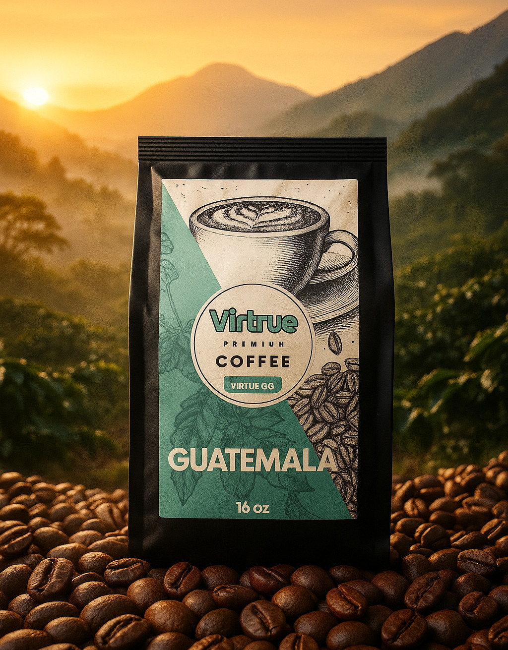 Guatemala Huehuetenango Light Roast Coffee 16oz – Ground/Whole Bean – Fast Ship