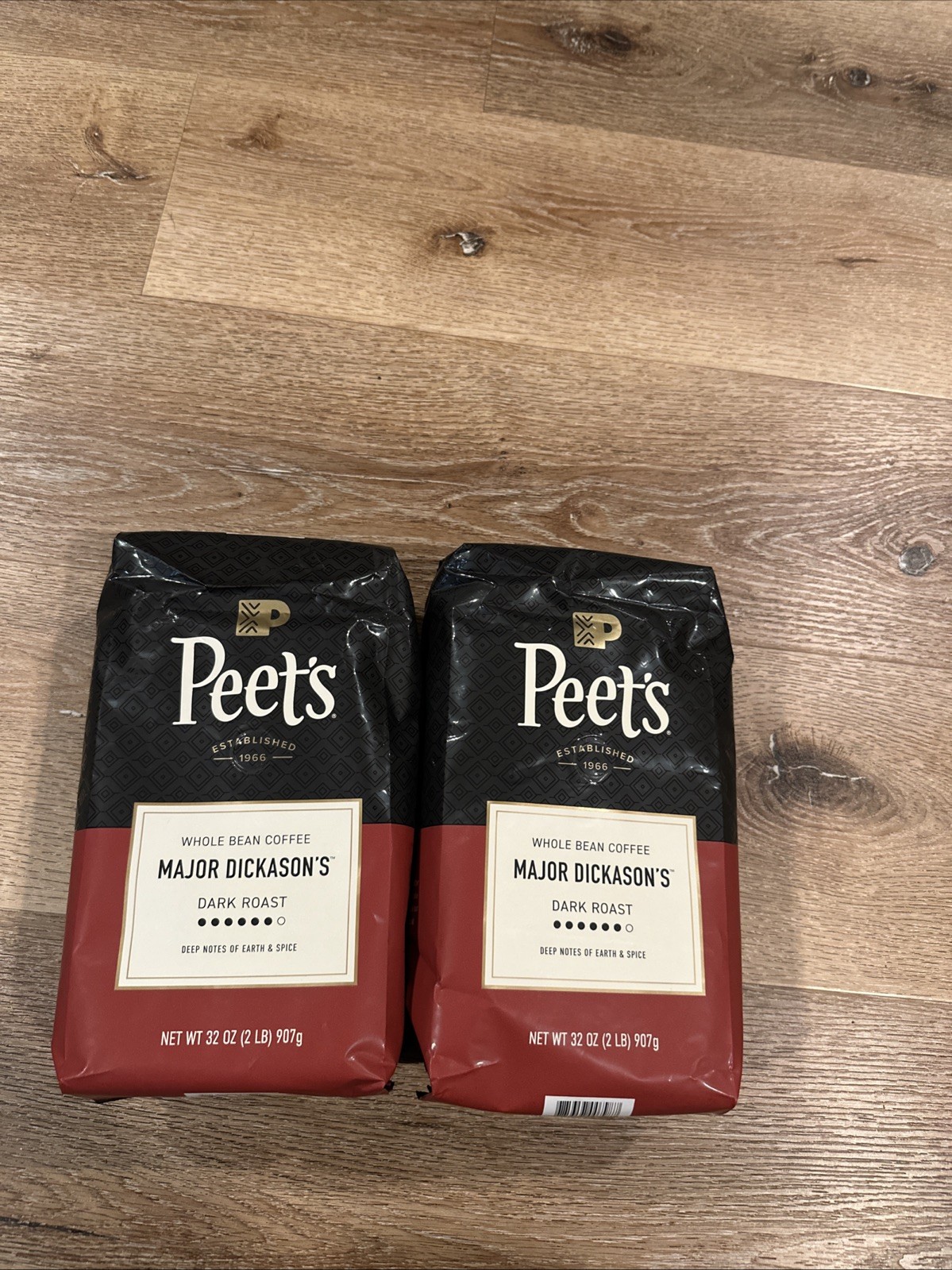 4 Pounds Peet’s Major Dickason’s Blend Dark Roast Whole Beans