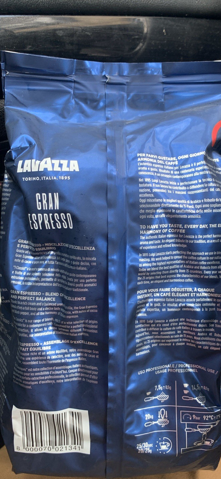 Lavazza Caffe Espresso 2.2lbs. Coffee Beans