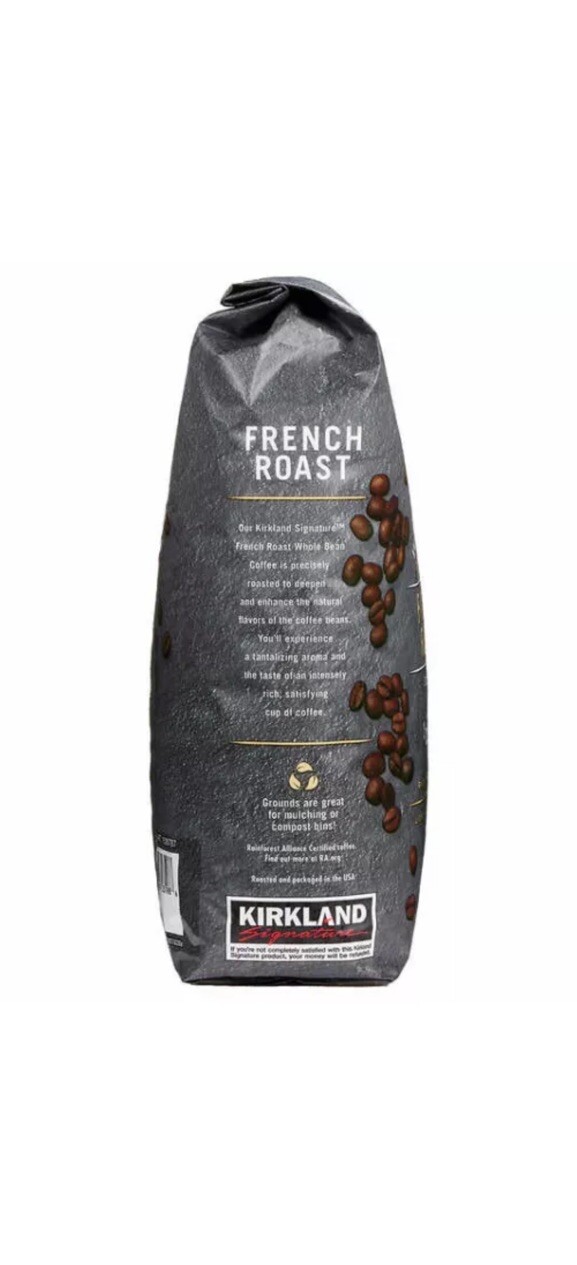 Kirkland Signature Whole Bean Coffee, French Roast, 2.5 lbs