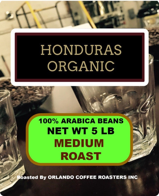 5 LBS ORGANIC HONDURAS STRICTA COFFEE BEANS 100% ARABICA FRESH ROASTED TO ORDER