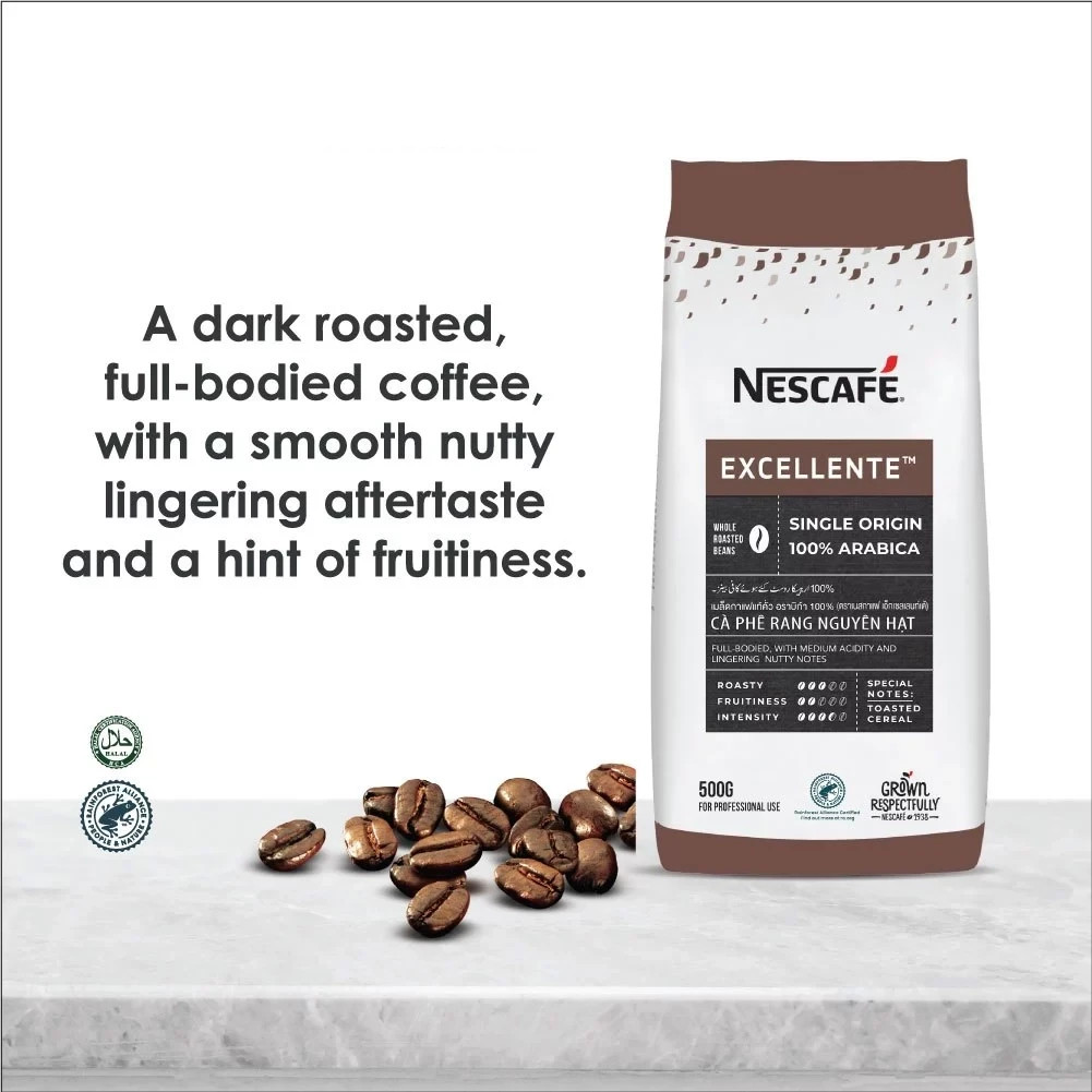 NESCAFE Excellente Whole Bean Coffee 100% Arabica Single Origin Vietnam 17.6oz
