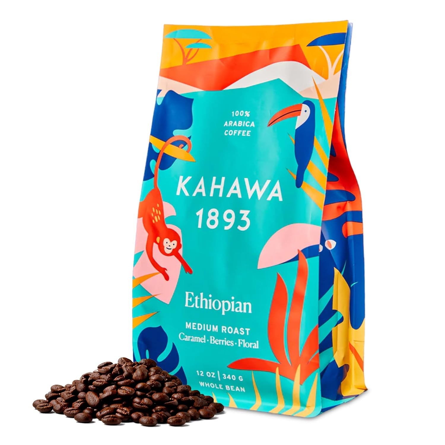 Whole Bean Coffee Medium Light Roast Ethiopian Blend 12 Oz – As Seen on Shark