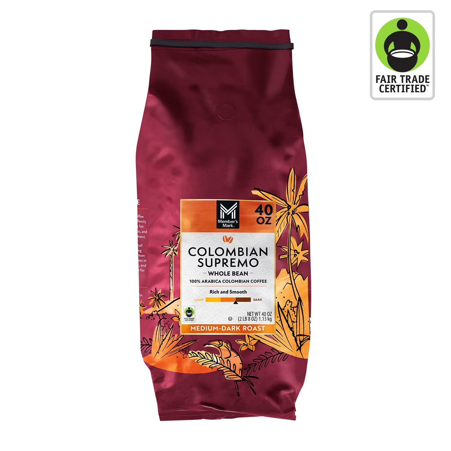 Member’s Mark Colombian Supremo Whole Bean Coffee (40 oz.)