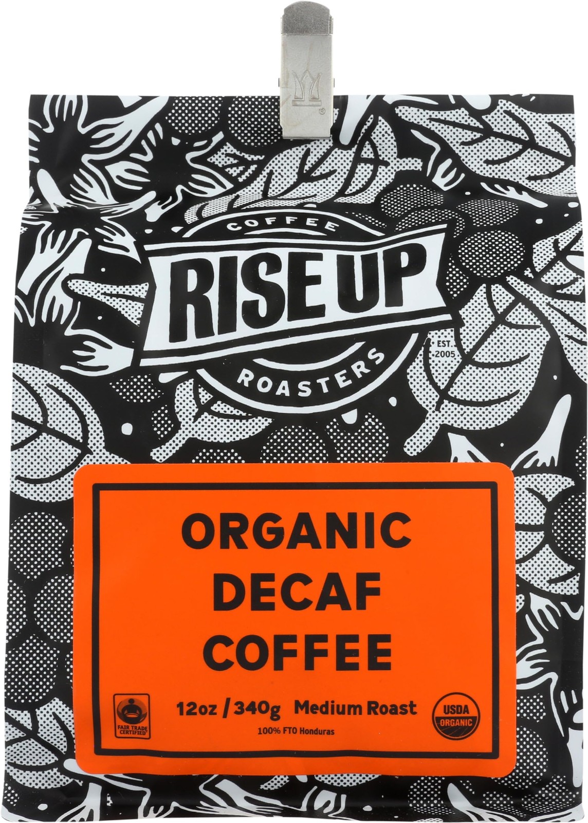 Organic Decaffeinated, Certified Fair Trade Organic Coffee, 12 oz, Whole Bean…