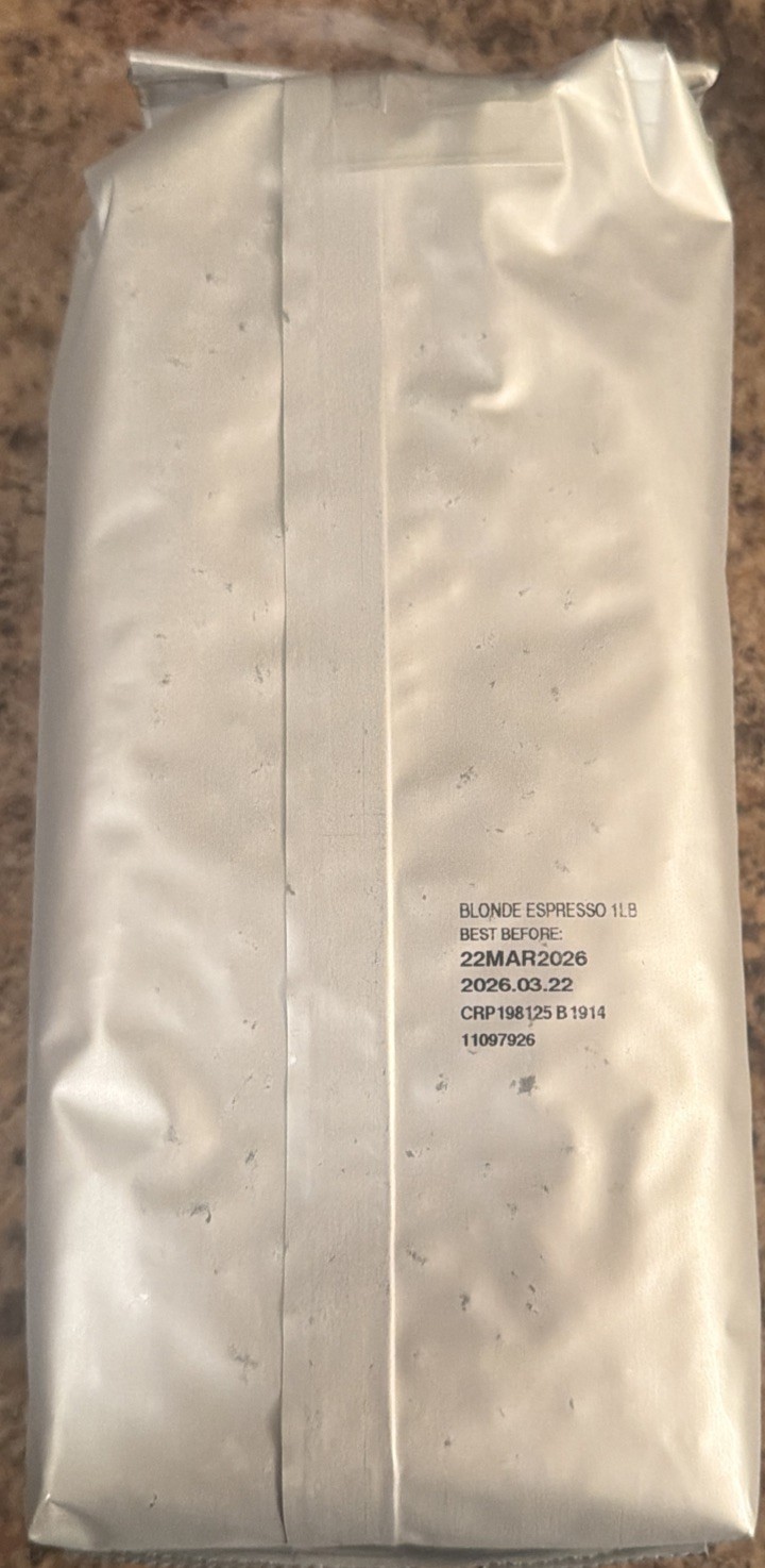 Starbucks Whole Bean Blonde Espresso 1 Pound Exp 3/26
