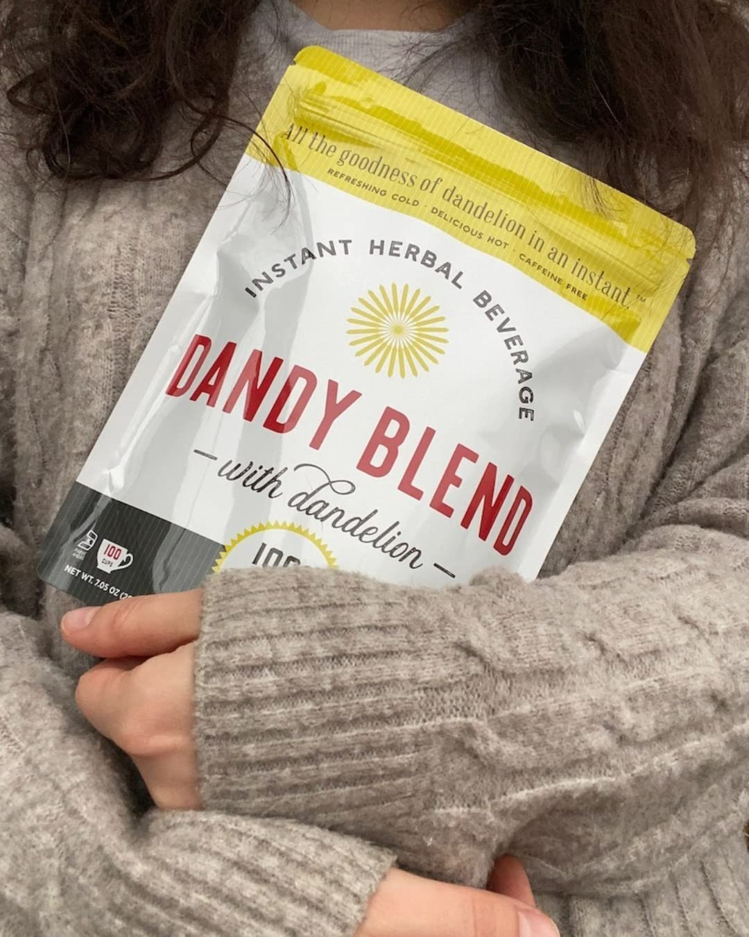 Dandy Blend Caffeine Free Instant Coffee Substitute 14 Ounce Vegan Drink Mix
